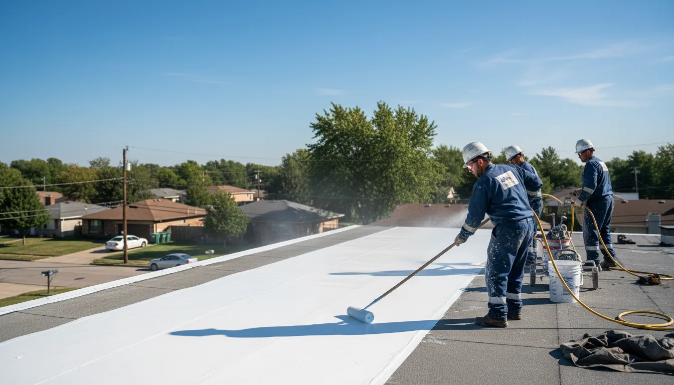 Commercial roof coating in Richton, MS near me